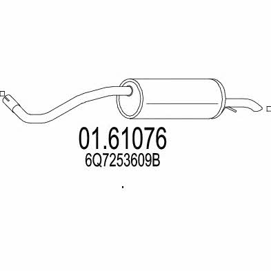 Mts 01.61076 End Silencer 0161076: Buy near me in Poland at 2407.PL - Good price!