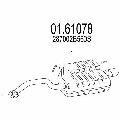 Mts 01.61078 End Silencer 0161078: Buy near me in Poland at 2407.PL - Good price!
