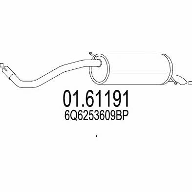 Mts 01.61191 End Silencer 0161191: Buy near me in Poland at 2407.PL - Good price!