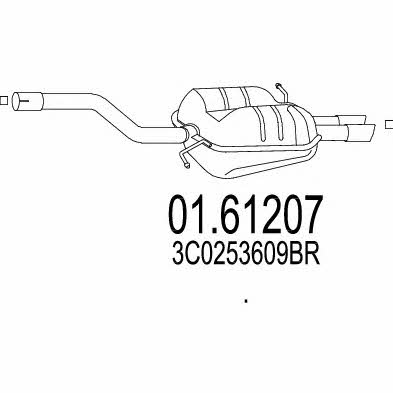 MTS 01.61207 Endschalldämpfer 0161207: Kaufen Sie zu einem guten Preis in Polen bei 2407.PL!