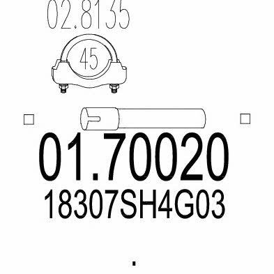 Mts 01.70020 Вихлопна труба 0170020: Приваблива ціна - Купити у Польщі на 2407.PL!