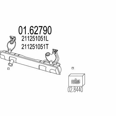 Mts 01.62790 End Silencer 0162790: Buy near me in Poland at 2407.PL - Good price!