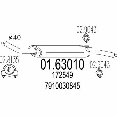 Mts 01.63010 End Silencer 0163010: Buy near me at 2407.PL in Poland at an Affordable price!