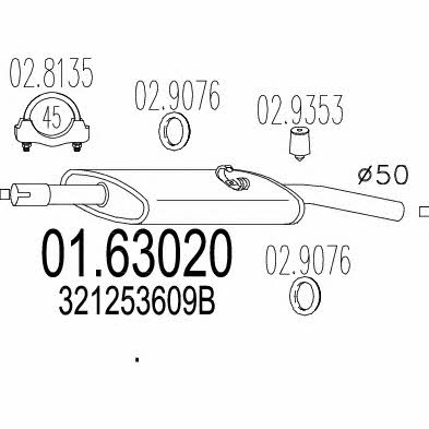 MTS 01.63020 Endschalldämpfer 0163020: Kaufen Sie zu einem guten Preis in Polen bei 2407.PL!