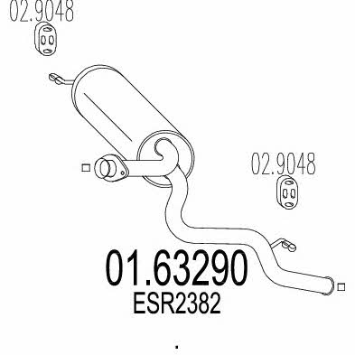 Mts 01.63290 End Silencer 0163290: Buy near me in Poland at 2407.PL - Good price!