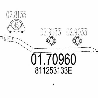 MTS 01.70960 Abgasrohr 0170960: Kaufen Sie zu einem guten Preis in Polen bei 2407.PL!
