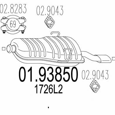 MTS 01.93850 Endschalldämpfer 0193850: Kaufen Sie zu einem guten Preis in Polen bei 2407.PL!