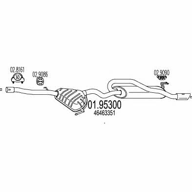 Mts 01.95300 Глушитель, задняя часть 0195300: Отличная цена - Купить в Польше на 2407.PL!