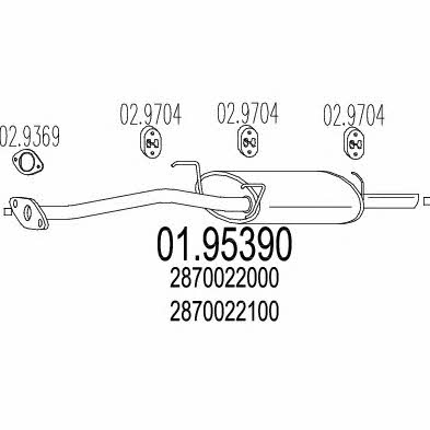 MTS 01.95390 Endschalldämpfer 0195390: Kaufen Sie zu einem guten Preis in Polen bei 2407.PL!