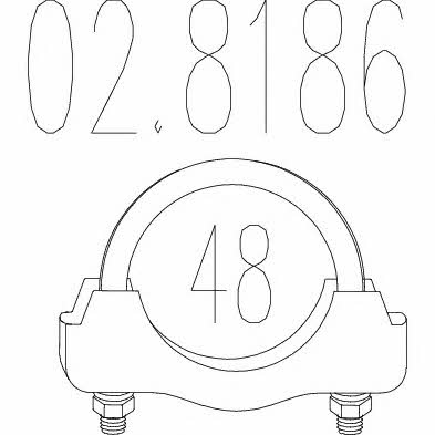 MTS 02.8186 Auspuffschelle 028186: Kaufen Sie zu einem guten Preis in Polen bei 2407.PL!