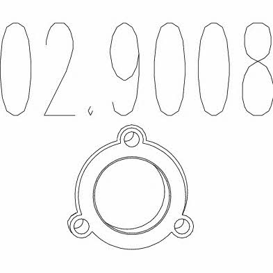 Mts 02.9008 Exhaust pipe gasket 029008: Buy near me in Poland at 2407.PL - Good price!