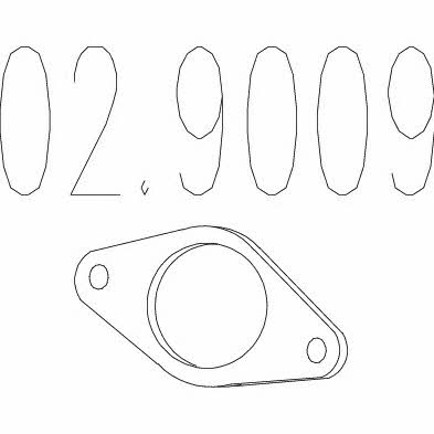 Mts 02.9009 Exhaust pipe gasket 029009: Buy near me in Poland at 2407.PL - Good price!