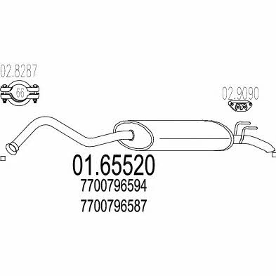 Mts 01.65520 End Silencer 0165520: Buy near me in Poland at 2407.PL - Good price!