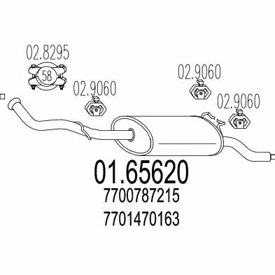 Mts 01.65620 End Silencer 0165620: Buy near me at 2407.PL in Poland at an Affordable price!