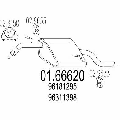 Mts 01.66620 End Silencer 0166620: Buy near me in Poland at 2407.PL - Good price!