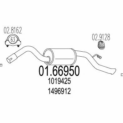 Mts 01.66950 End Silencer 0166950: Buy near me in Poland at 2407.PL - Good price!