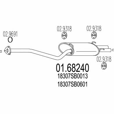 Mts 01.68240 End Silencer 0168240: Buy near me in Poland at 2407.PL - Good price!