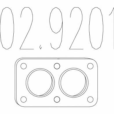 Mts 02.9201 Exhaust pipe gasket 029201: Buy near me in Poland at 2407.PL - Good price!