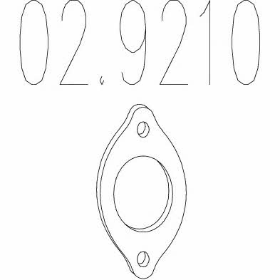 Mts 02.9210 Exhaust pipe gasket 029210: Buy near me in Poland at 2407.PL - Good price!