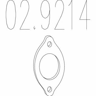 Mts 02.9214 Exhaust pipe gasket 029214: Buy near me in Poland at 2407.PL - Good price!
