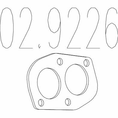 Mts 02.9226 Exhaust pipe gasket 029226: Buy near me in Poland at 2407.PL - Good price!