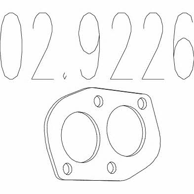 Mts 02.9226 Прокладка выхлопной трубы 029226: Отличная цена - Купить в Польше на 2407.PL!