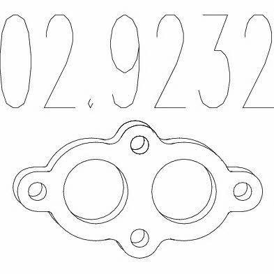 Mts 02.9232 Exhaust pipe gasket 029232: Buy near me in Poland at 2407.PL - Good price!