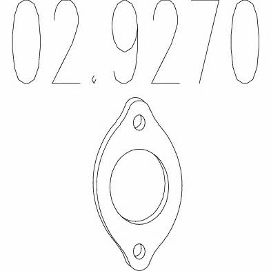 Mts 02.9270 Uszczelka rury wydechowej 029270: Dobra cena w Polsce na 2407.PL - Kup Teraz!
