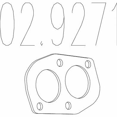 Mts 02.9271 Exhaust pipe gasket 029271: Buy near me in Poland at 2407.PL - Good price!