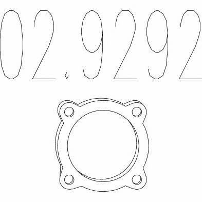 Mts 02.9292 Exhaust pipe gasket 029292: Buy near me in Poland at 2407.PL - Good price!