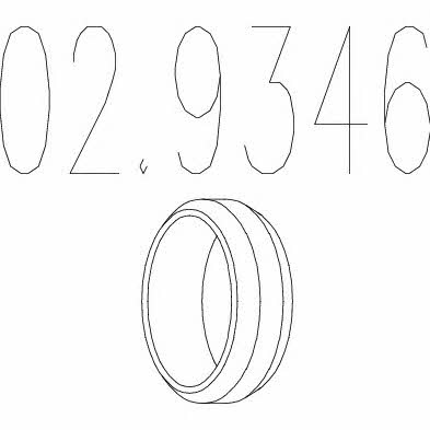 Mts 02.9346 Pierścień uszczelniający układu wydechowego 029346: Dobra cena w Polsce na 2407.PL - Kup Teraz!