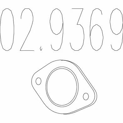 Mts 02.9369 Exhaust pipe gasket 029369: Buy near me in Poland at 2407.PL - Good price!