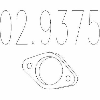 Mts 02.9375 Exhaust pipe gasket 029375: Buy near me in Poland at 2407.PL - Good price!