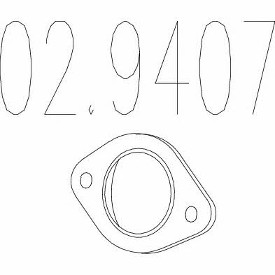 Mts 02.9407 Exhaust pipe gasket 029407: Buy near me at 2407.PL in Poland at an Affordable price!