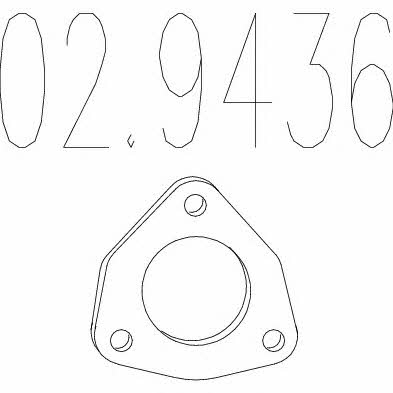 Mts 02.9436 Uszczelka rury wydechowej 029436: Dobra cena w Polsce na 2407.PL - Kup Teraz!