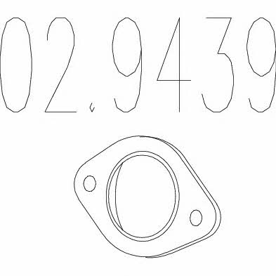 Mts 02.9439 Exhaust pipe gasket 029439: Buy near me in Poland at 2407.PL - Good price!