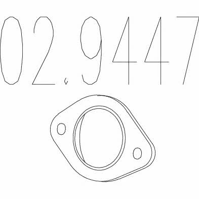 Mts 02.9447 Exhaust pipe gasket 029447: Buy near me in Poland at 2407.PL - Good price!