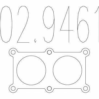 Mts 02.9461 Exhaust pipe gasket 029461: Buy near me at 2407.PL in Poland at an Affordable price!