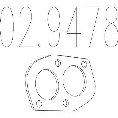 Mts 02.9478 Uszczelka rury wydechowej 029478: Dobra cena w Polsce na 2407.PL - Kup Teraz!