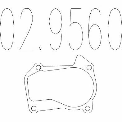 Mts 02.9560 Exhaust pipe gasket 029560: Buy near me in Poland at 2407.PL - Good price!