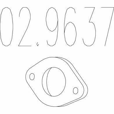 Mts 02.9637 Exhaust pipe gasket 029637: Buy near me at 2407.PL in Poland at an Affordable price!
