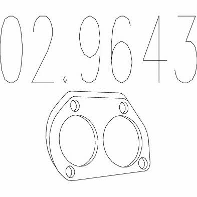Mts 02.9643 Uszczelka rury wydechowej 029643: Dobra cena w Polsce na 2407.PL - Kup Teraz!