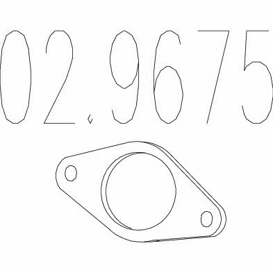 Mts 02.9675 Exhaust pipe gasket 029675: Buy near me in Poland at 2407.PL - Good price!