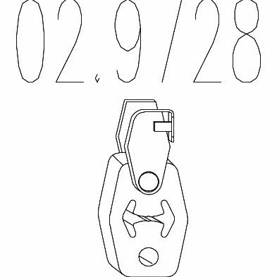 MTS 02.9728 Schalldämpfer-Aufhängungsauflager 029728: Kaufen Sie zu einem guten Preis in Polen bei 2407.PL!