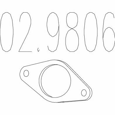 Mts 02.9806 Exhaust pipe gasket 029806: Buy near me in Poland at 2407.PL - Good price!