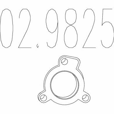 Mts 02.9825 Exhaust pipe gasket 029825: Buy near me in Poland at 2407.PL - Good price!