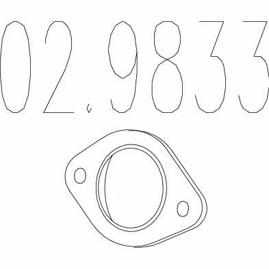 Mts 02.9833 Exhaust pipe gasket 029833: Buy near me in Poland at 2407.PL - Good price!