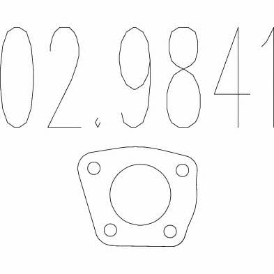Mts 02.9841 Exhaust pipe gasket 029841: Buy near me at 2407.PL in Poland at an Affordable price!