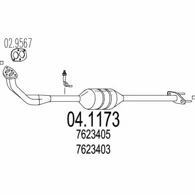 Mts 04.1173 Catalytic Converter 041173: Buy near me in Poland at 2407.PL - Good price!