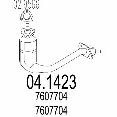 Mts 04.1423 Catalytic Converter 041423: Buy near me in Poland at 2407.PL - Good price!